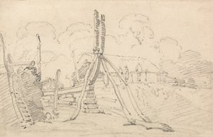 Boat Building by Thomas Girtin